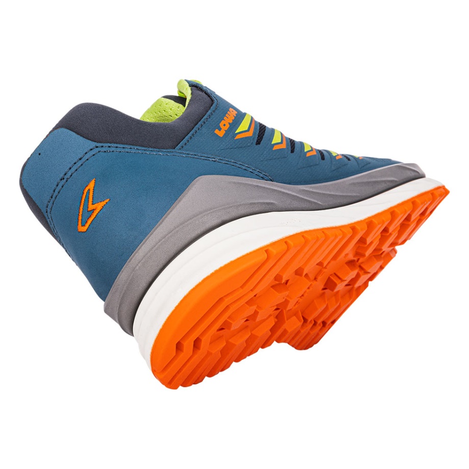 Lowa Axos Gtxlo Aço Azul/limão