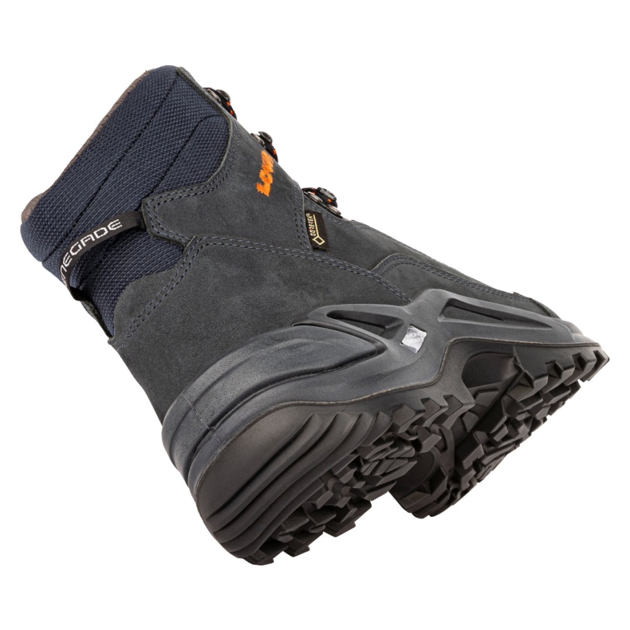 Azul Marinho/laranja Lowa Renegado Gtxid