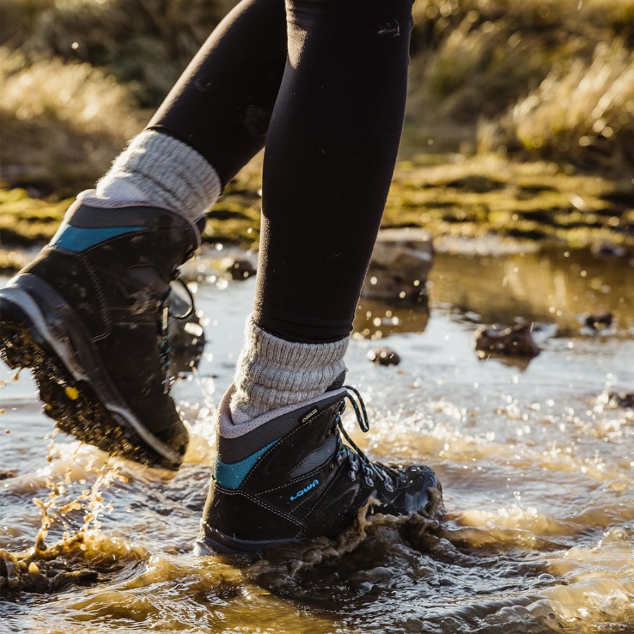 Antracite/azul Lowa Badia Gtx Feminino