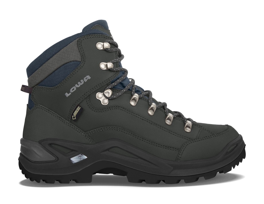 Lowa Renegade Gtx Mid Wide Cinza Escuro